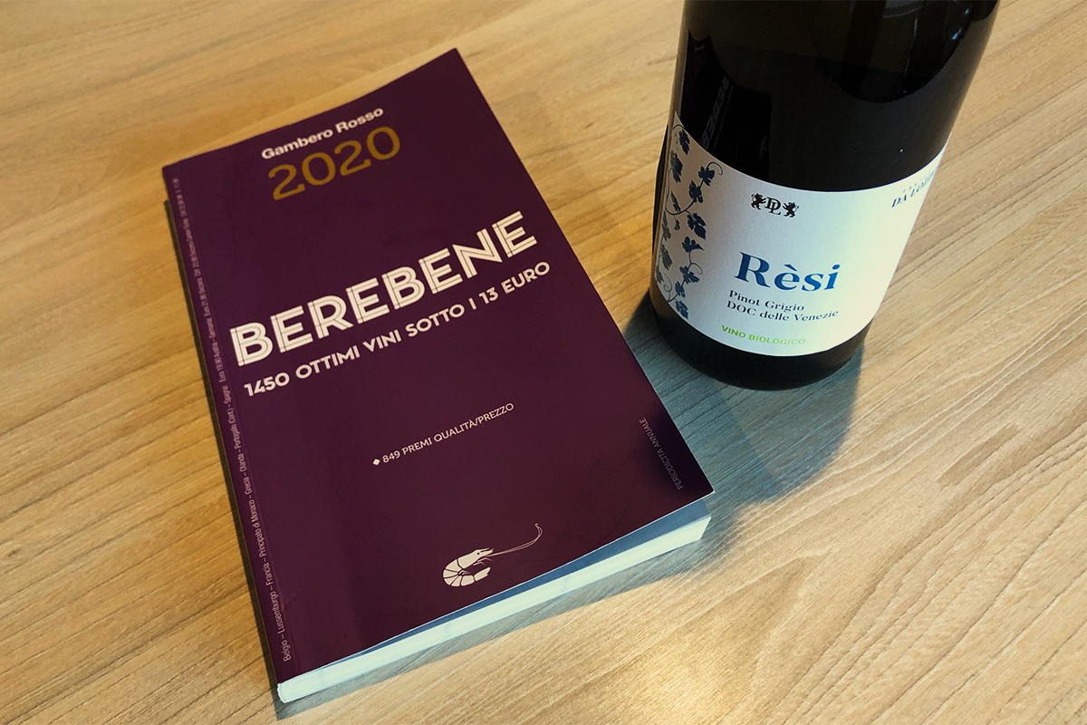 Rèsi è tra i vini selezionati della Guida BereBene 2020